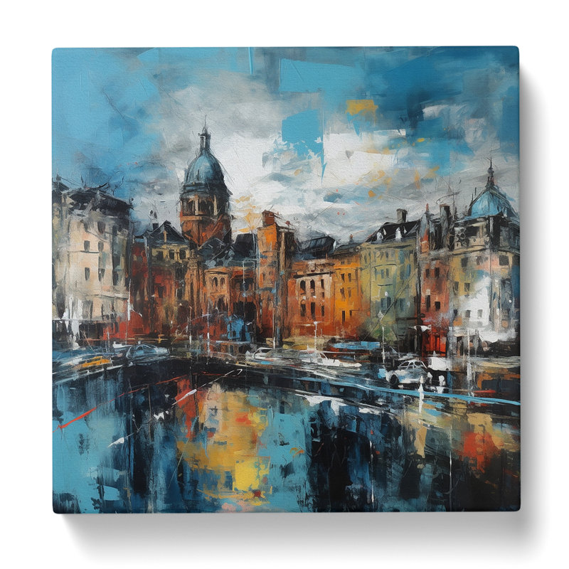 City Of Belfast Abstract Expressionism No.1 - Print, 50cm H x 50cm W x 3cm D
