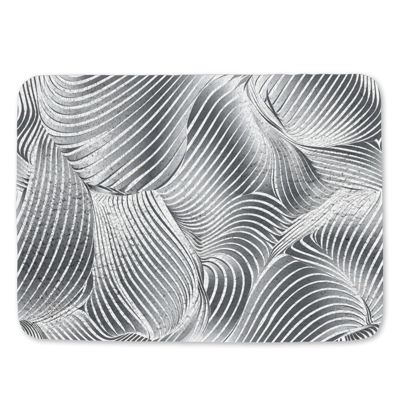 Bethannie Microfiber / Microsuede Bath Mat, 17" W x 24" L
