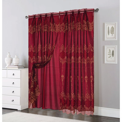 Panneau de rideau simple obscurcissant avec passe-tringle Floral