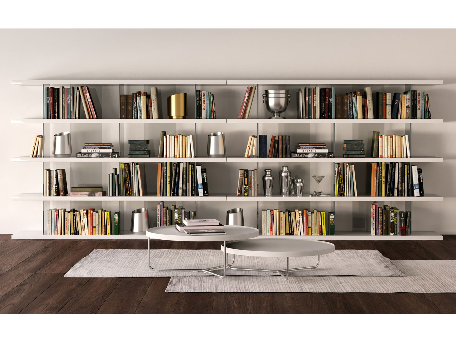 Kendrick 78" Bookcase, White Lacquer