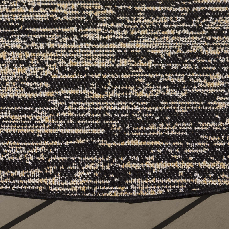 Tapis abstrait Chaniya Performance Performance, Rond 6 pi 7 po