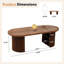 47.24" Oval Coffee Table With Storage-1331545214