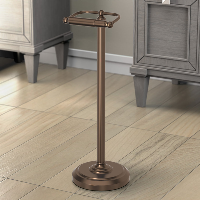 Porte-papier hygiénique sur pied Gatco, Bronze