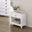 Table de chevet 1Pc avec grand tiroir de rangement et tablette inférieure-1598573182