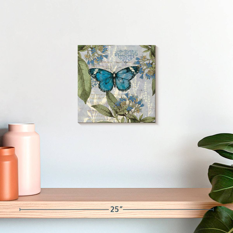 Crowle botanique nature papillon, H 10 po x l 10 po