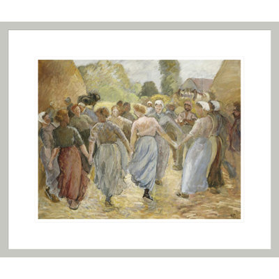 «The Circle» par Camille Pissarro, impression giclée sur cadre