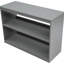 Lit mezzanine simple avec armoire et bureau roulant - gris, gris compact-627493469