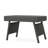 Pe Accent Table, Grey, & Iron Frame, 16" D X 24" W 15.75" H, No Assembly Grey Snack Table , 24"X16"X15.75", For User-