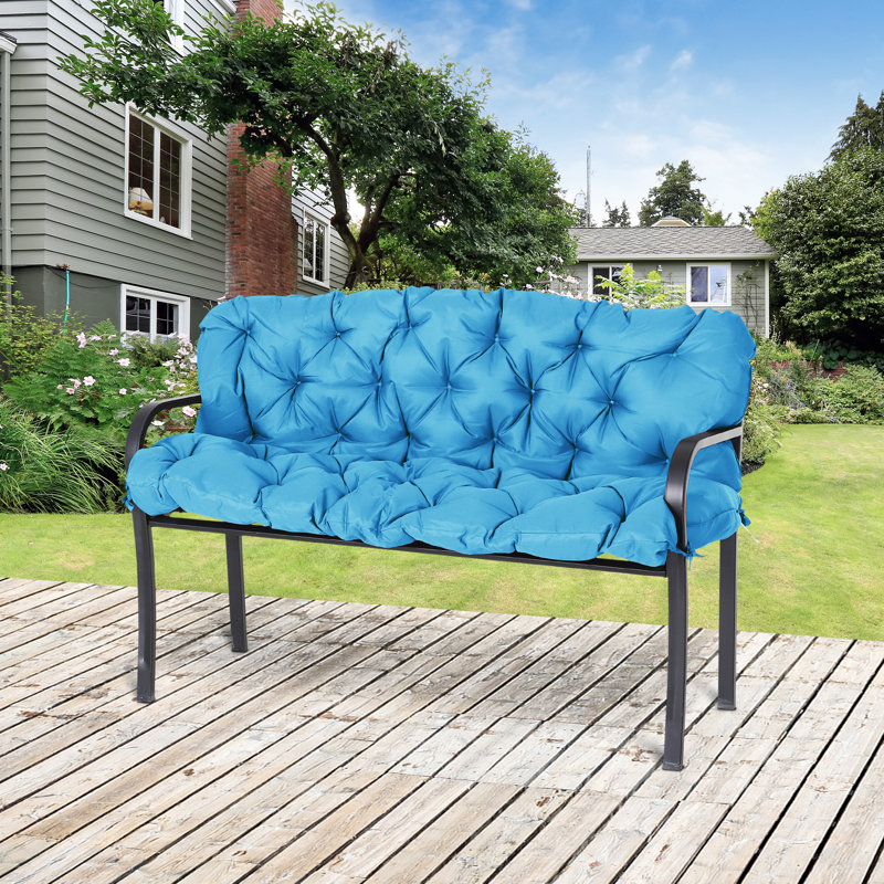 Coussins de remplacement pour balancelle 3 places, L 59 po x P 19,3 po, Bleu