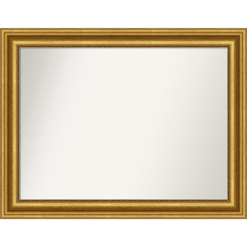 Miroir de salle de bain Jashawna, 30,75 po x 39,75 po, Doré