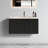 30" Bathroom Vanity - Modern Look With Black Oak, White Ceramic Basin, Safe Feature Sink, Curved-1183835113-1183835114