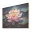 Lotus Luminescence - Art mural sur bois de pin naturel-101405116