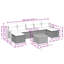  Ensemble de canapé de patio 8 pièces avec coussins en rotin de polyester noir