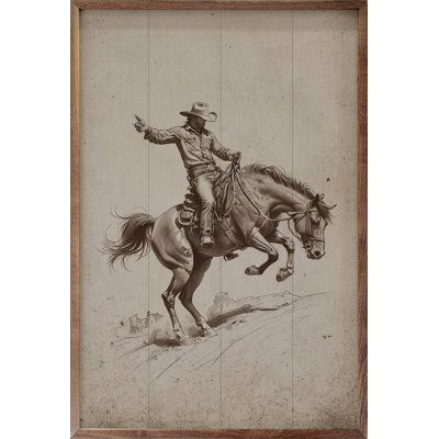 Bronc Riding Cowboy