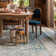 Tapis oriental bleu / sable Adelbert