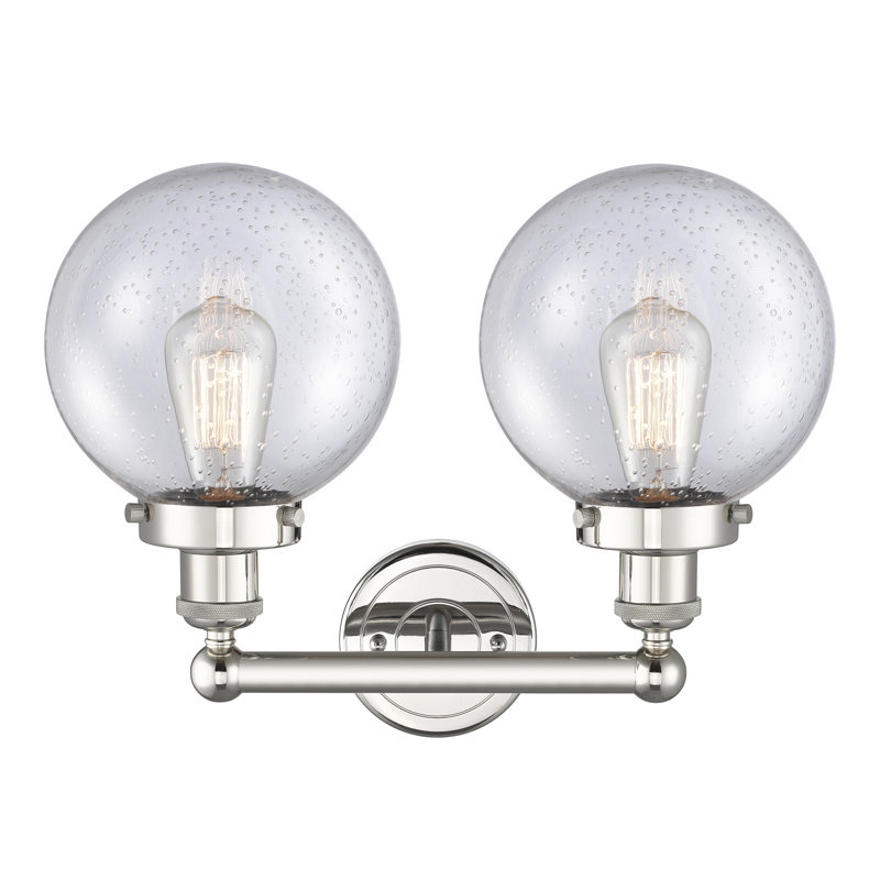 Alphonsa 2 - Light Dimmable Vanity Light, Seedy, Polished Nickel