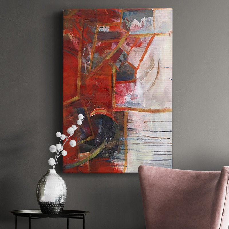 City Life IV, toile tendue avec châssis de qualité supérieure - prête à être accrochée, H 48 po x l 32 po x P 1 po