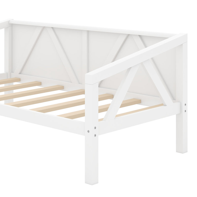 Lit de jour simple, Blanc