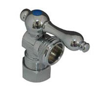 Kingston Brass Vintage 5/8-Inch OD Comp x 3/4-Inch Hose Thread Quarter-Turn Angle Stop Valve