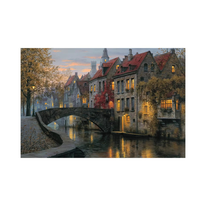 «Silent Evening», reproduction de photo, Toile tendue, H 12 po x l 18 po x 1,5 po