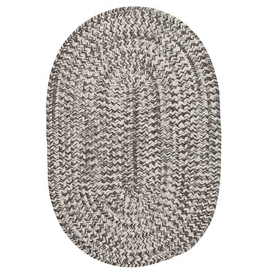 Tapis intérieur / extérieur gris tressé à la main Abdulrahman