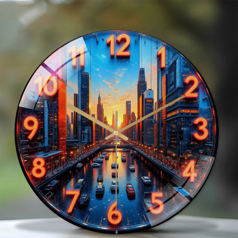 Horloge murale moderne 12 po