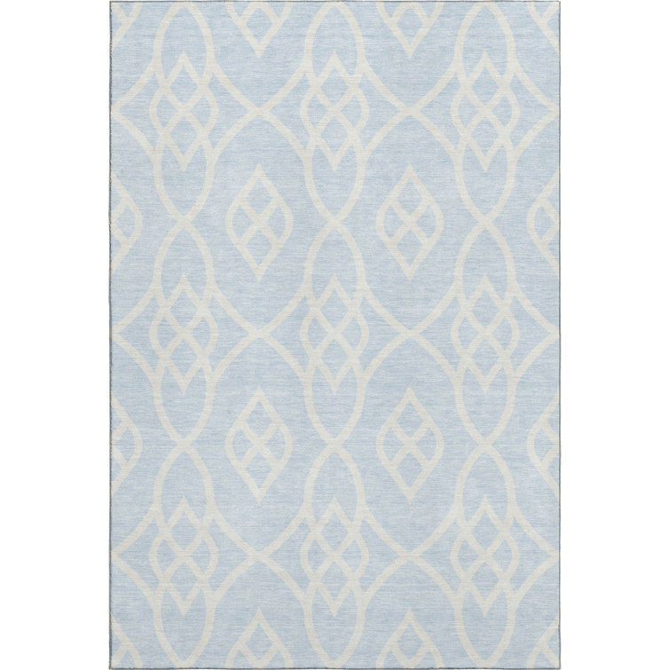 Premium Machine Washable Prisco Sky Rug