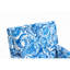 Fauteuil intemporel en lin bleu et blanc, rembourrage en mousse haute densité, structure en bois massif, alternative de siège de salon, 27,58 po de profondeur, fauteuil confortable avec imprimé en porcelaine de 35,54 po