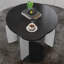 Table basse gigogne 2 pièces - plateau en pierre frittée, panneau de fibres à densité moyenne de 18 mm et pieds en pierre pour plus de stabilité-346098069