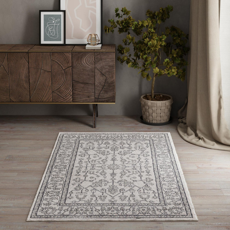Policarpio Oriental Indoor Rug, Rectangle 4' x 6'