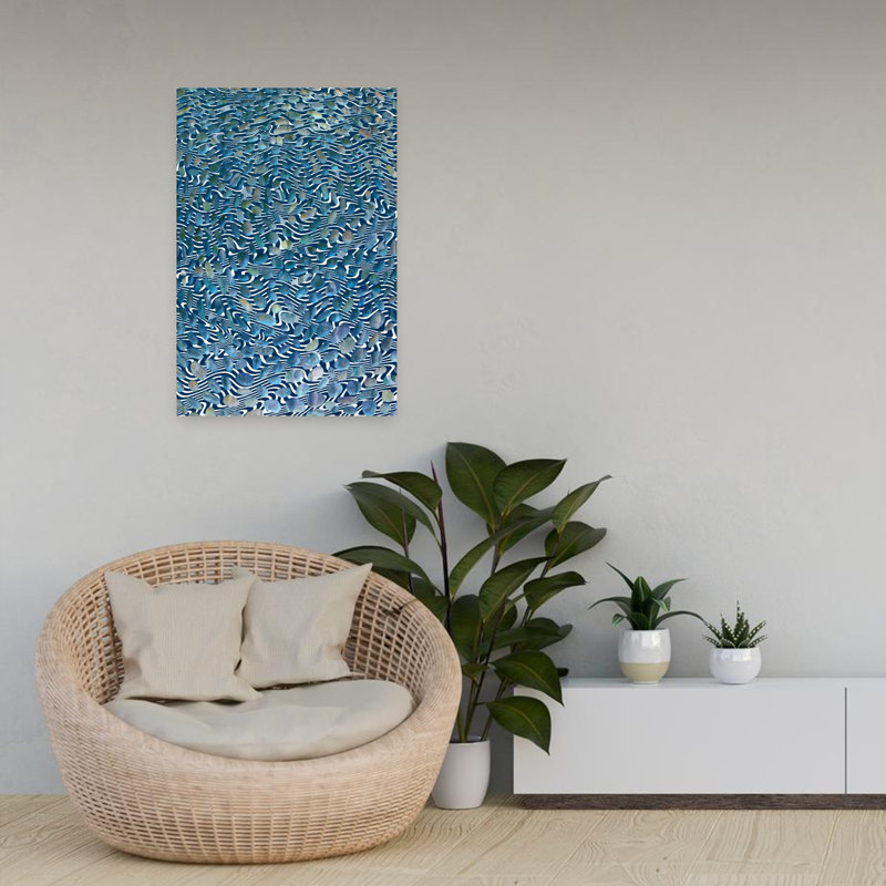 Art contemporain contemporain, abstrait, organique et naturel, H 24 po x l 16 po