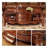 Nut-brown Solid+ Manufactured Wood Rectangular Coffee Table
