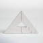 Set of 2 Right Triangle Marble Bookends Contemporary Abstract Angled Bookends