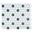 Carreau de mosaïque en nid d'abeille en porcelaine Metro 1 "x 1" Metro