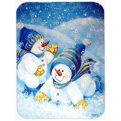 Snow Babies at Play Niam Glass Cutting Board