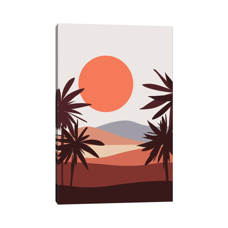 Abstract Landscape XII - Print on Canvas, Wrapped Canvas, 20.32 cm H x 30.48 cm W