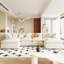 Grand canapé modulaire moderne en forme de U