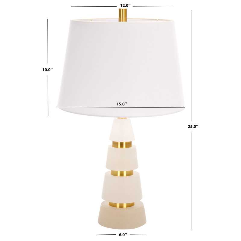 Table Lamp, Gold/White