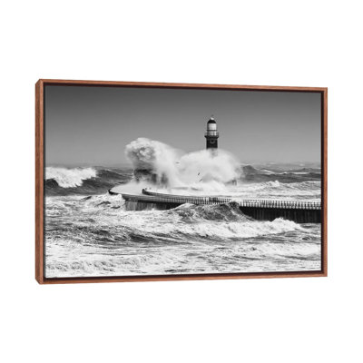 Power Of The Sea by Daniel Springgay - Floater Frame Print on Canvas