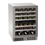 Marvel 24"W. Essential 5.1 Cu.Ft. Dual-Zone Wine Refrigerator - Stainless Steel Frame with Glass