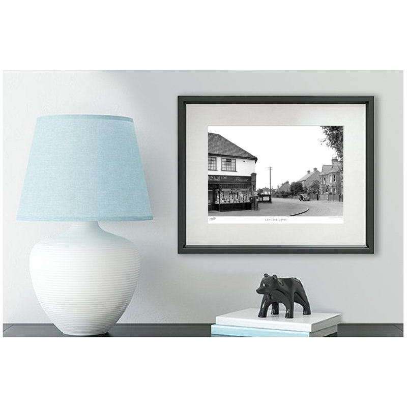 Langley, C1955 - Single Picture Frame Print, 28cm H X 36cm W x 2cm D
