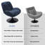 Bilbe Upholstered Boucle Swivel Lounge Chair-1943311173