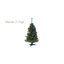 36' H Lighted Artificial Christmas Tree