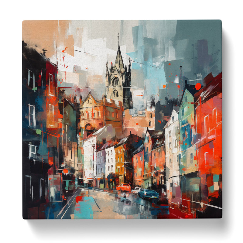 City Of Bristol Abstract No.4 - Wrapped Canvas - Framed Print, 35cm H x 35cm W x 3cm D