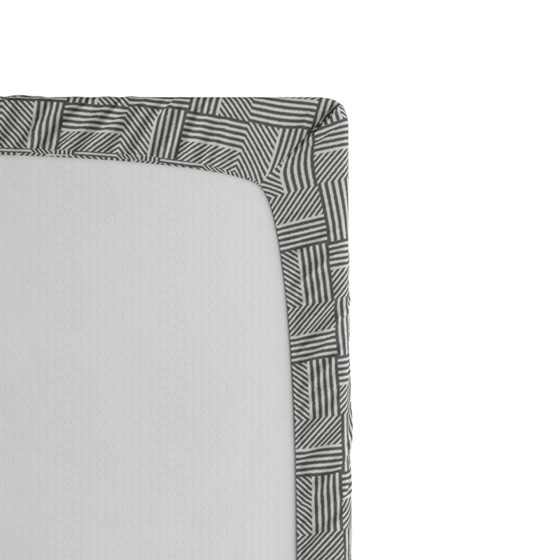 Microfiber Geometric Fitted Sheet, Twin XL Fitted Sheet