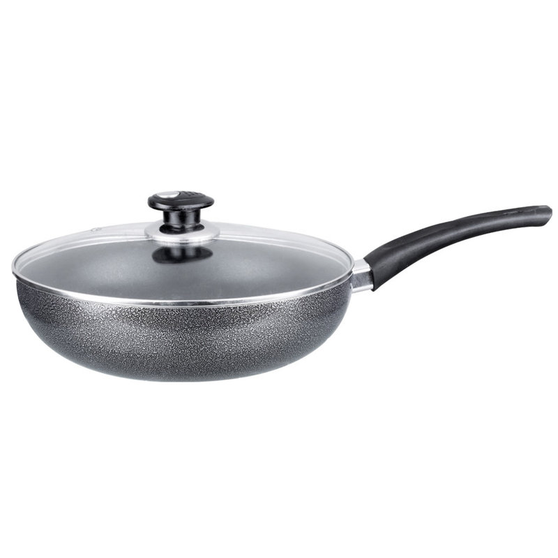 Wok en aluminium antiadhésif Brentwood, H 4,5 po x l 10 po x L 17 po