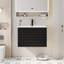 Meuble-lavabo simple Sharee avec comptoir d'évier, robinet et drain en alliage de zinc, certificat EPA-1074966470-1074966468