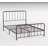 Classic Queen Platform Bed with Dark Bronze Metal Frame, Vintage Style and No Box Spring Required-1019240404-972499046