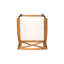 2 coussins en bois - configuration du dossier croisé, coussin d'eau, hauteur 44,72 po, assemblage à l'extérieur, conception, coussins, H