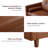 86.6"W Leather Sofa Loveseat with Pillows for Lumbar Support, Mid-century Modern Oversized 3-seater Tufted Upholstered Sleeper Couch with Square Arm, Brown Sectional Sofa for Living Room